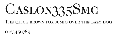 Caslon335Smc Preview