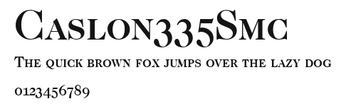 Caslon335Smc Preview