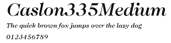 Caslon335Medium Preview