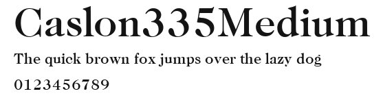 Caslon335Medium Preview