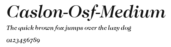 Caslon-Osf-Medium Preview