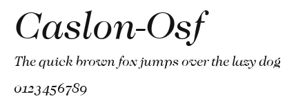 Caslon-Osf Preview