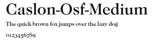 Caslon-Osf-Medium Preview