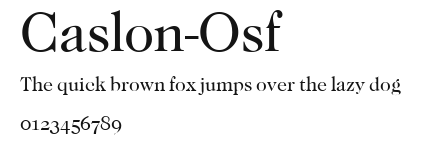 Caslon-Osf Preview