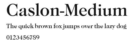 Caslon-Medium Preview