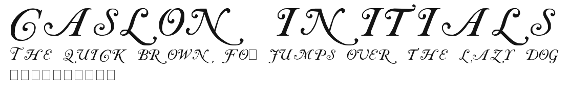 Caslon Initials Preview