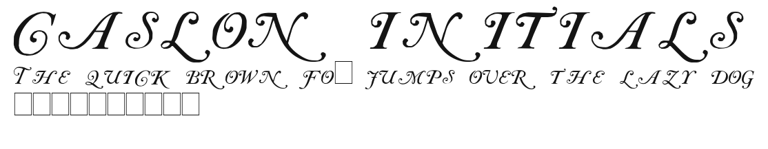 Caslon Initials Preview