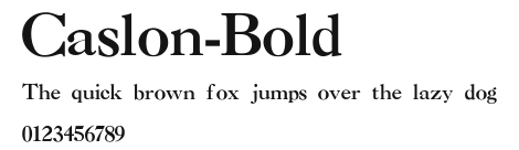 Caslon-Bold Preview