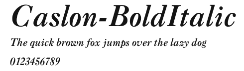 Caslon-BoldItalic Preview