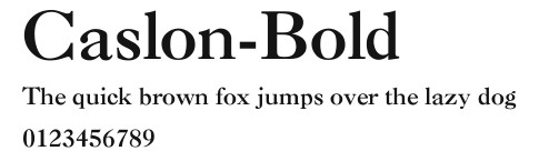 Caslon-Bold Preview