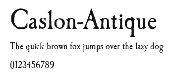 Caslon-Antique Preview