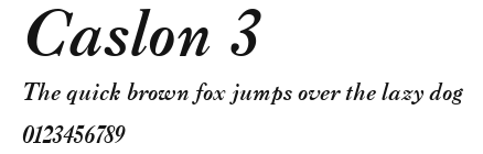Caslon 3 Preview