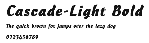 Cascade-Light Bold Preview