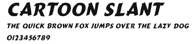 Cartoon Slant Preview