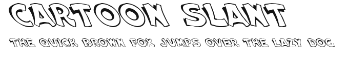 Cartoon Slant 1 Preview