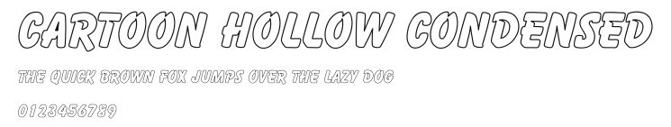 Cartoon Hollow Condensed Preview
