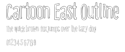 Cartoon East Outline Preview