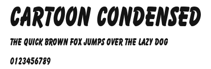 Cartoon Condensed Preview