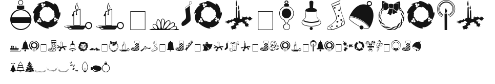 Carr Xmas Dingbats Preview