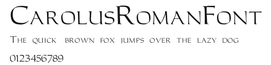 CarolusRomanFont Preview