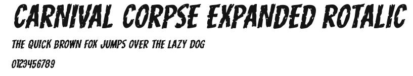 Carnival Corpse Expanded Rotalic Preview