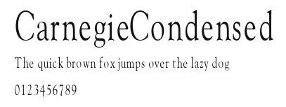CarnegieCondensed Preview