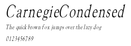 CarnegieCondensed Preview