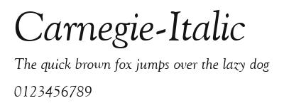 Carnegie-Italic Preview