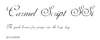 Carmel Script SSi Preview