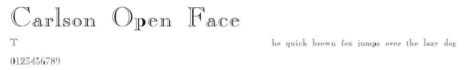 Carlson Open Face Preview