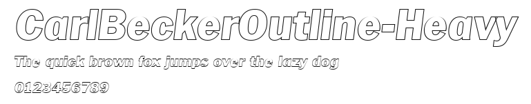 CarlBeckerOutline-Heavy Preview