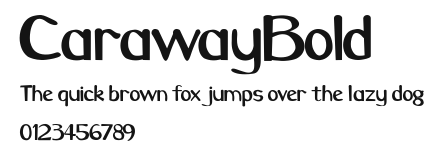 CarawayBold Preview