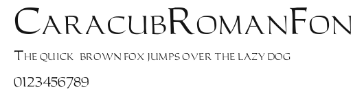 CaracubRomanFon Preview