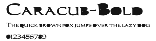 Caracub-Bold Preview