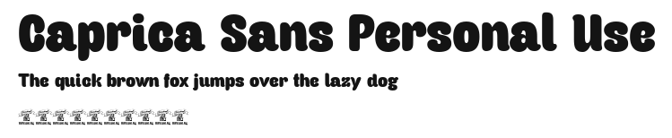 Caprica Sans Personal Use Preview