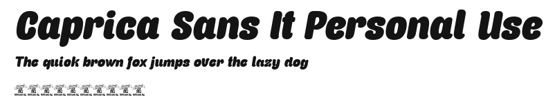 Caprica Sans It Personal Use Preview