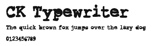 CK Typewriter Preview
