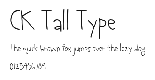CK Tall Type Preview