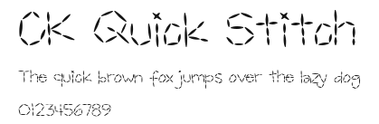 CK Quick Stitch Preview
