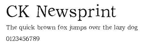 CK Newsprint Preview