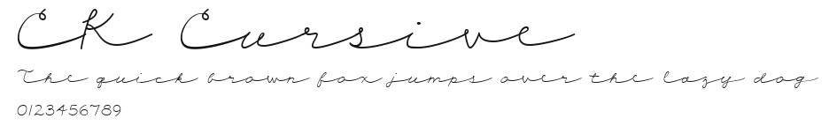 CK Cursive Preview