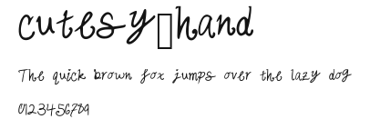 cutesy_hand Preview