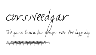 cursiveedgar Preview