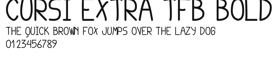 cursi extra tfb bold Preview