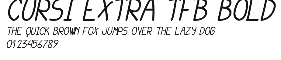 cursi extra tfb bold Preview