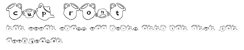 cup Font Preview