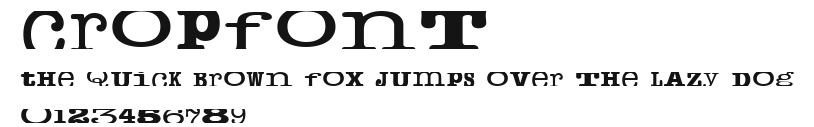 cropfont Preview