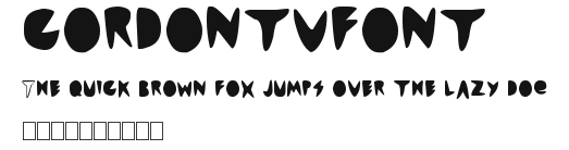 cordontvfont Preview