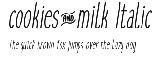 cookies&milk Italic Preview