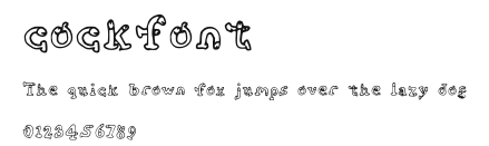 cockfont Preview